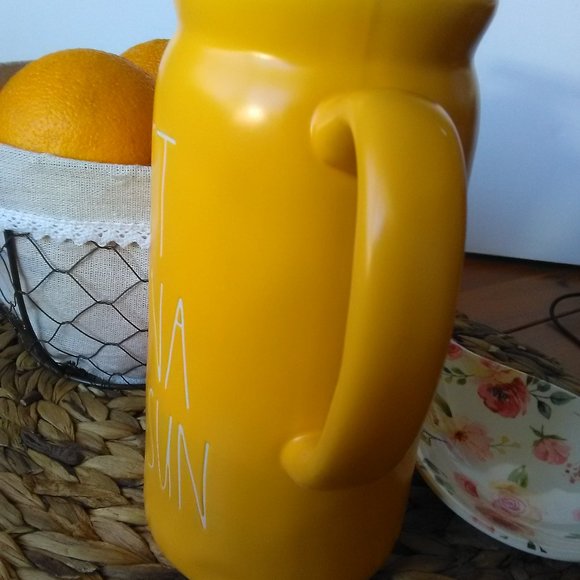 BNIB RAE DUNN Just Wanna Have Sun Pitcher - Picture 6 of 6